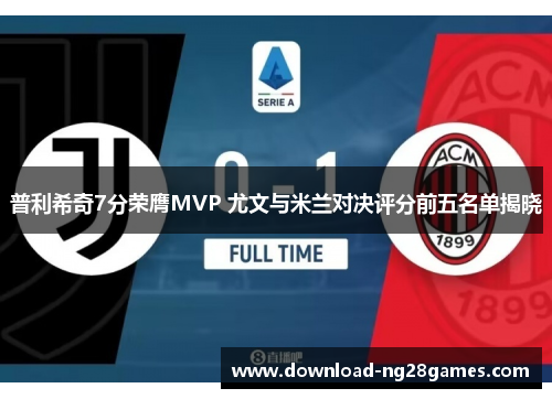 普利希奇7分荣膺MVP 尤文与米兰对决评分前五名单揭晓